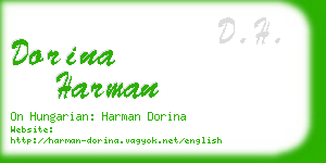 dorina harman business card